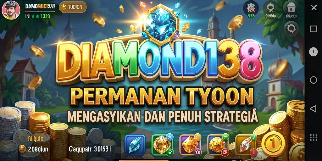 Tampilan gameplay DIAMOND138 dengan elemen Tycoon yang menarik.