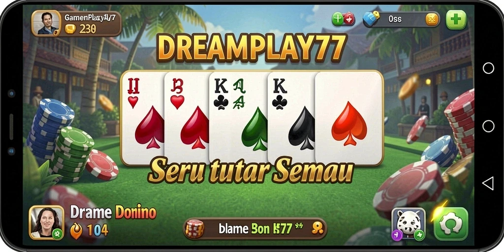 Tampilan gameplay seru dari aplikasi DREAMPLAY77.