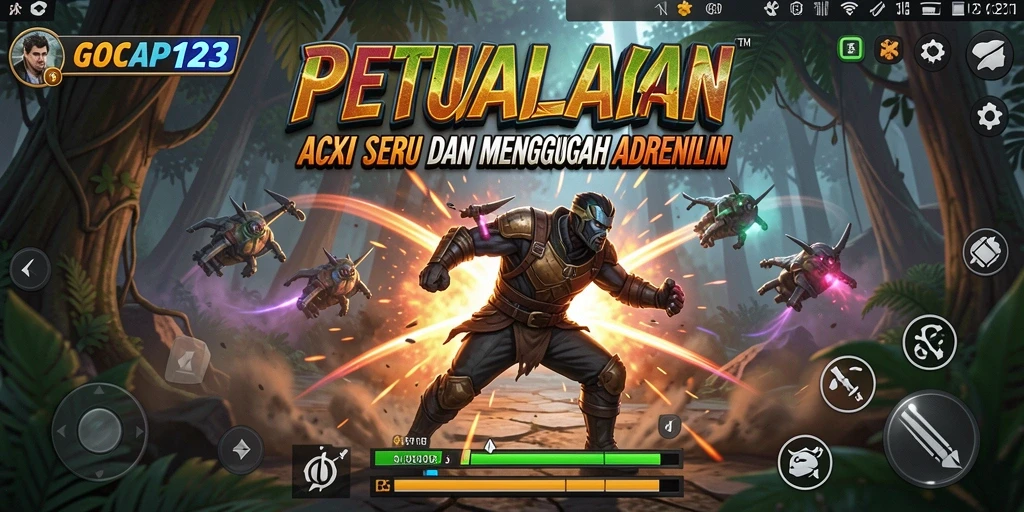 Gameplay GOCAP123 yang penuh aksi dan seru.