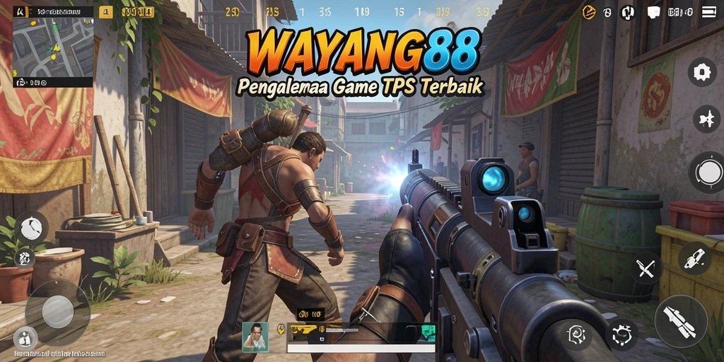 Tangkapan layar gameplay WAYANG88 menampilkan aksi seru dalam game TPS.